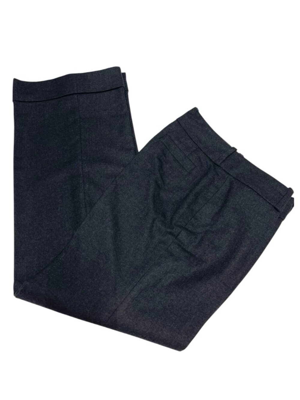 BANANA REPUBLIC Y2K Wool Jackson Fit Charcoal Grey Stretch Dress Pants - Picture 2 of 12